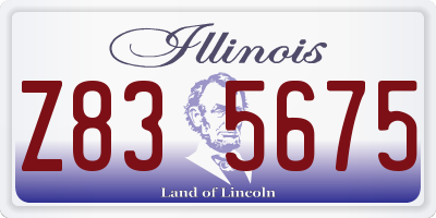 IL license plate Z835675