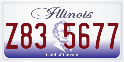 IL license plate Z835677