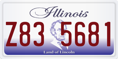 IL license plate Z835681