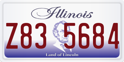 IL license plate Z835684