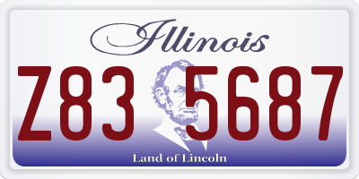 IL license plate Z835687
