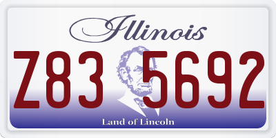 IL license plate Z835692