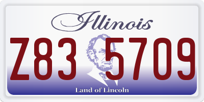 IL license plate Z835709