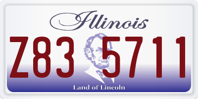 IL license plate Z835711