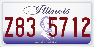IL license plate Z835712