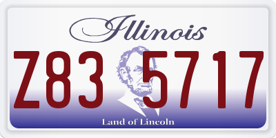 IL license plate Z835717