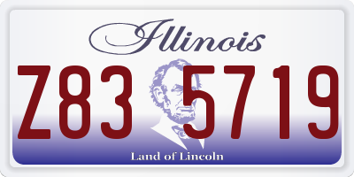 IL license plate Z835719