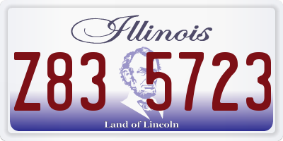 IL license plate Z835723