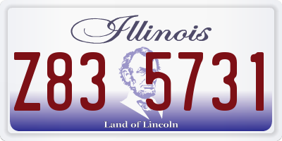 IL license plate Z835731