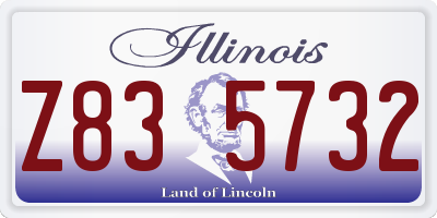 IL license plate Z835732