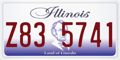 IL license plate Z835741