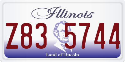 IL license plate Z835744