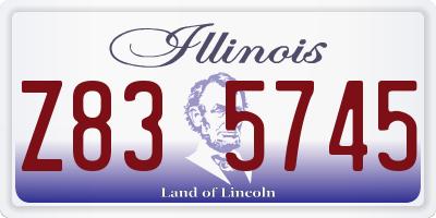 IL license plate Z835745