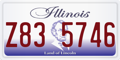 IL license plate Z835746
