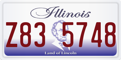 IL license plate Z835748