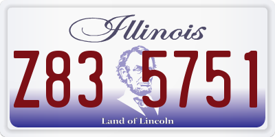 IL license plate Z835751