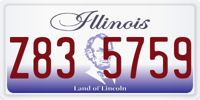 IL license plate Z835759