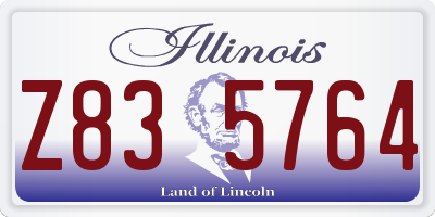 IL license plate Z835764