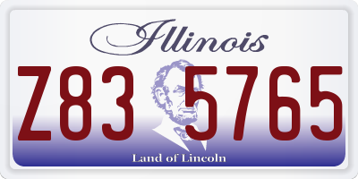 IL license plate Z835765