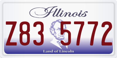 IL license plate Z835772
