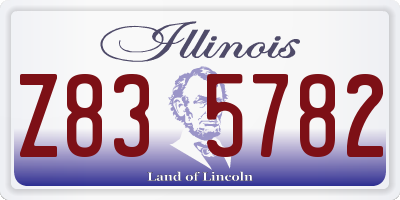 IL license plate Z835782