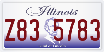 IL license plate Z835783