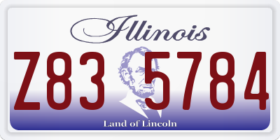 IL license plate Z835784