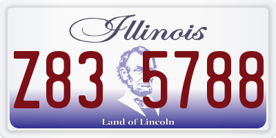 IL license plate Z835788