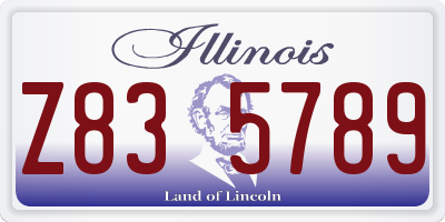 IL license plate Z835789