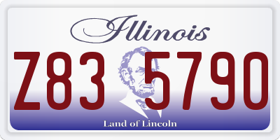 IL license plate Z835790
