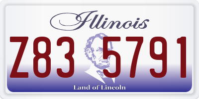 IL license plate Z835791