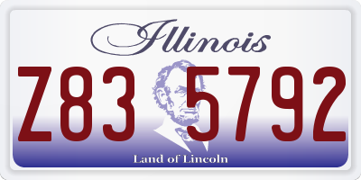 IL license plate Z835792