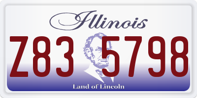 IL license plate Z835798
