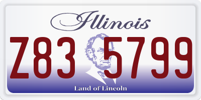 IL license plate Z835799