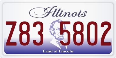 IL license plate Z835802