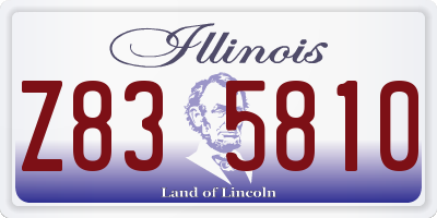 IL license plate Z835810