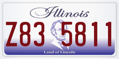 IL license plate Z835811