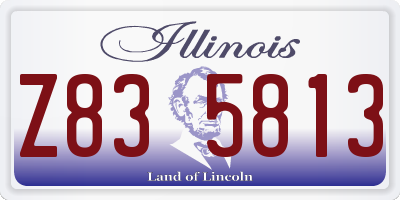IL license plate Z835813
