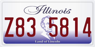 IL license plate Z835814