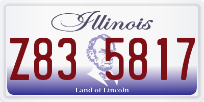 IL license plate Z835817
