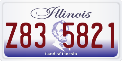 IL license plate Z835821