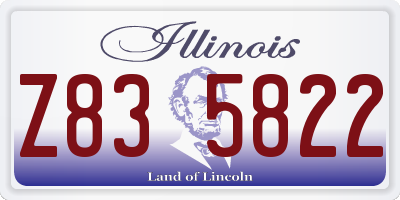IL license plate Z835822