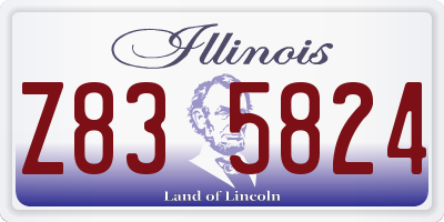 IL license plate Z835824