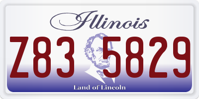 IL license plate Z835829