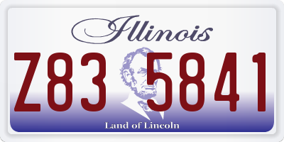 IL license plate Z835841