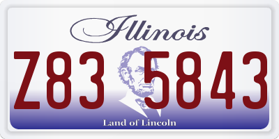 IL license plate Z835843
