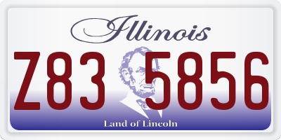 IL license plate Z835856