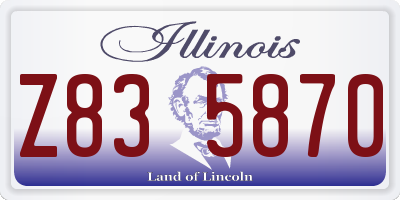 IL license plate Z835870