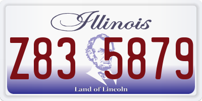 IL license plate Z835879
