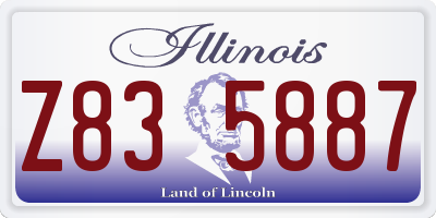 IL license plate Z835887
